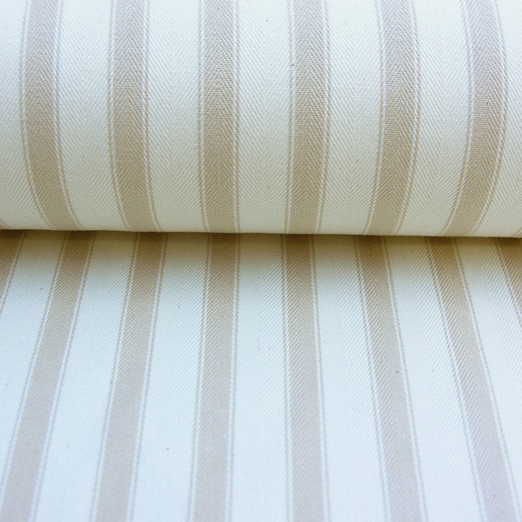 Ticking Fabric Large - Cream - Tinsmiths