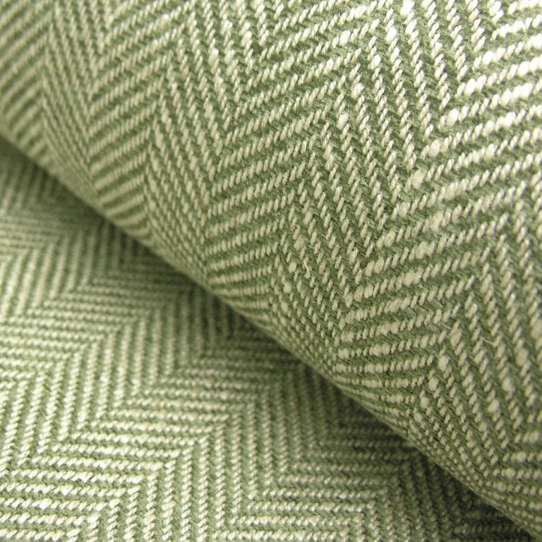 Upholstery Fabric Spey Herringbone - Sage Green - Tinsmiths