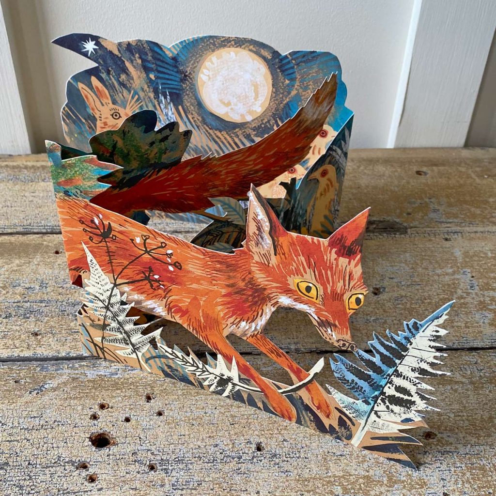 Mark Hearld Fold Out Card Fox Tinsmiths