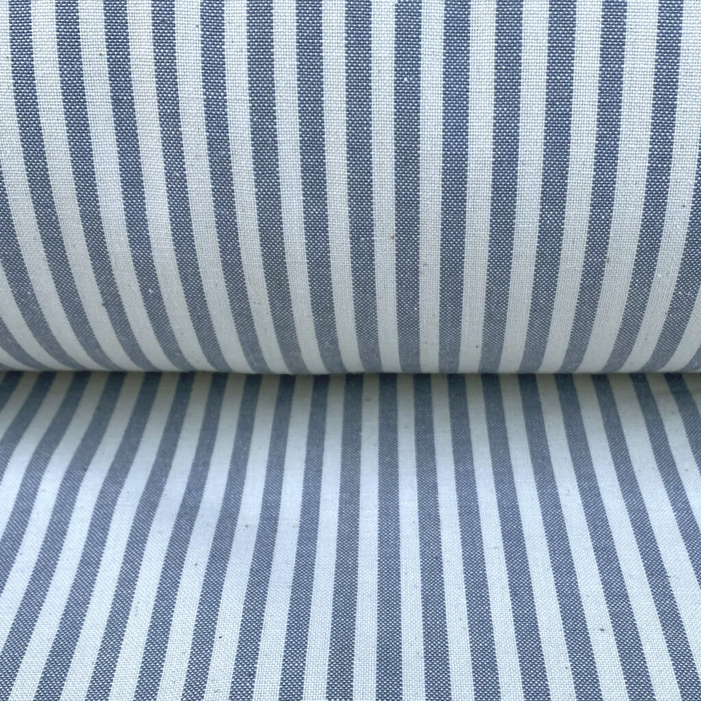 Ticking Stripe Alpha - Blue Slate - Tinsmiths