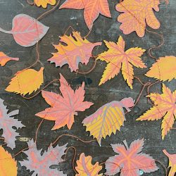 Recycled Paper Garland Autumn Leaves Tinsmiths Ledbury