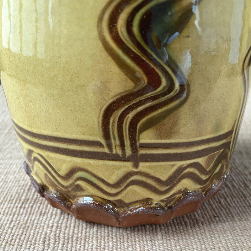 Mike Parry Large Slipware Jug - Cream MPGJ - Image 4