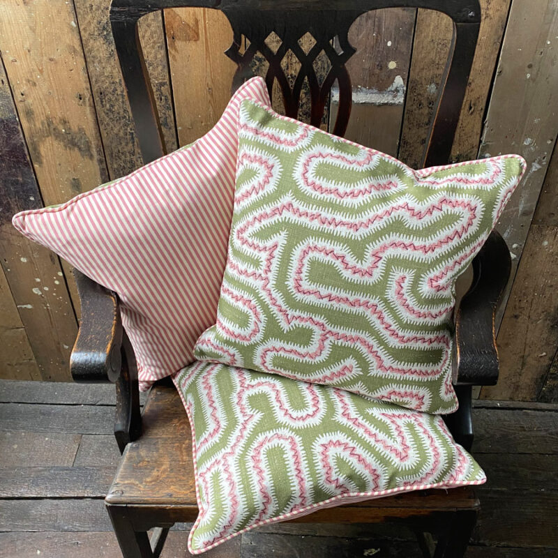 Moorish Maze Linen Alpha Stripe Tinsmiths Ledbury