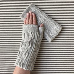 Wool Fingerless Mittens Nishiguchi Kutsushita Tinsmiths Ledbury