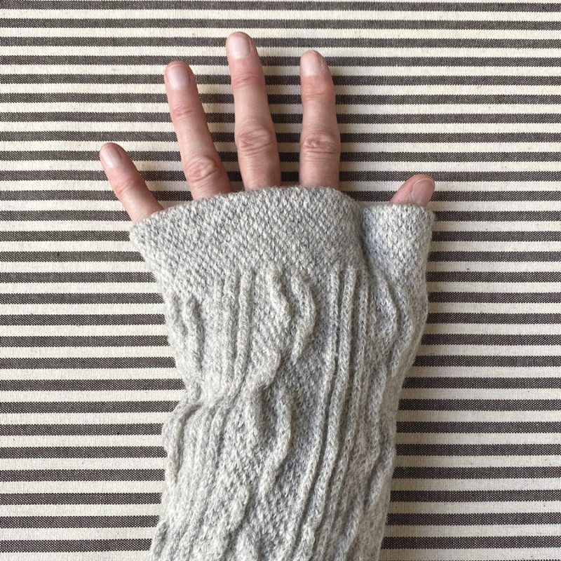 Wool Fingerless Mittens Nishiguchi Kutsushita Tinsmiths Ledbury