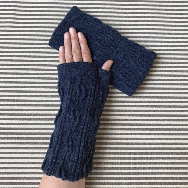 Wool Fingerless Mittens Nishiguchi Kutsushita Tinsmiths Ledbury