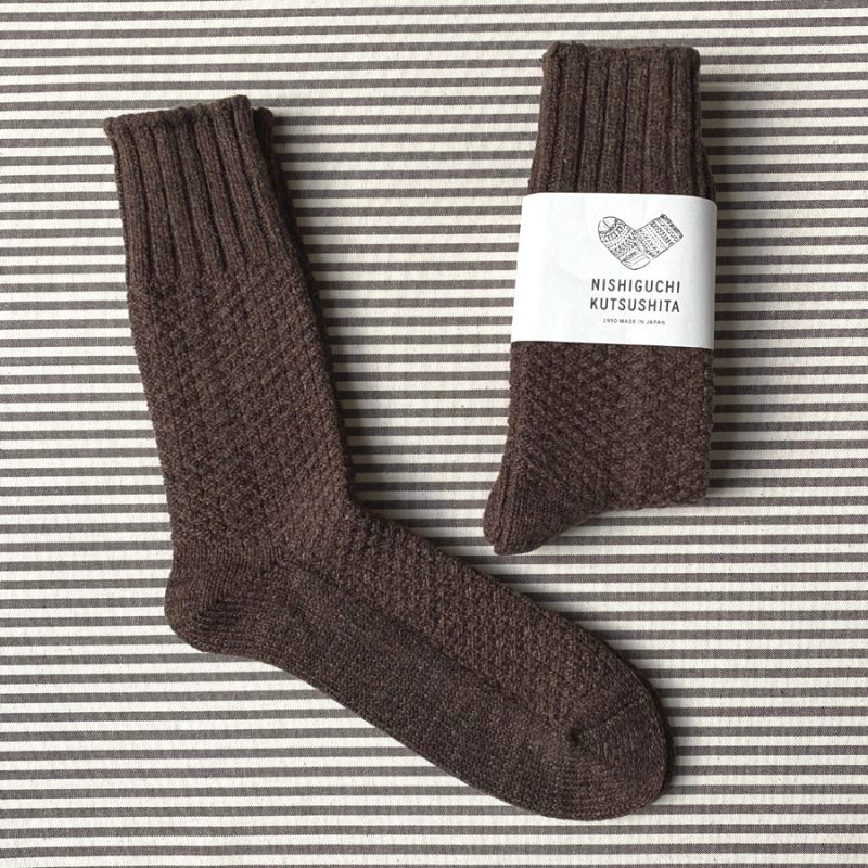 Wool Cooton Boot Socks Nishiguchi Kutsushita Tinsmiths Ledbury