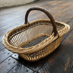 Jenny Crisp Woven Willow Fitched Arm Basket Tinsmiths Ledbury