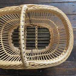 Jenny Crisp Woven Willow Fitched Arm Basket Tinsmiths Ledbury  