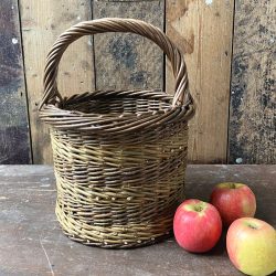 Jenny Crisp Woven Willow Bottle Basket Tinsmiths Ledbury