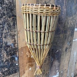 Jenny Crisp Woven Willow Wall Basket Tinsmiths Ledbury