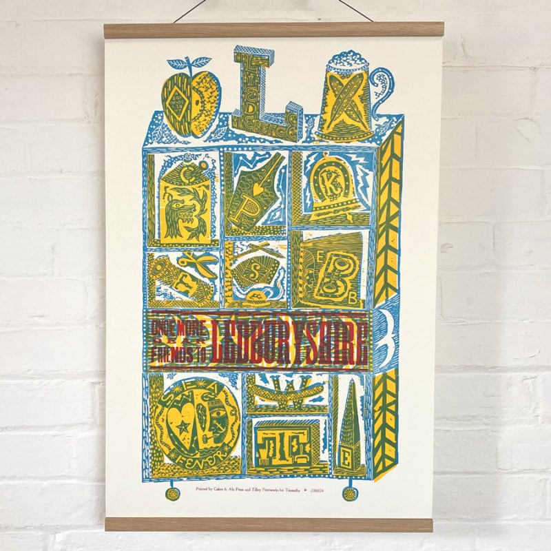 Jonny Hannah Letterpress poster Tinsmiths Ledbury