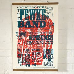 Jonny Hannah Letterpress poster Tinsmiths Ledbury