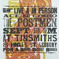 Jonny Hannah Letterpress poster Tinsmiths Ledbury