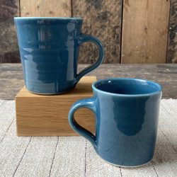 Stuart Houghton Cups Teal Ceramic