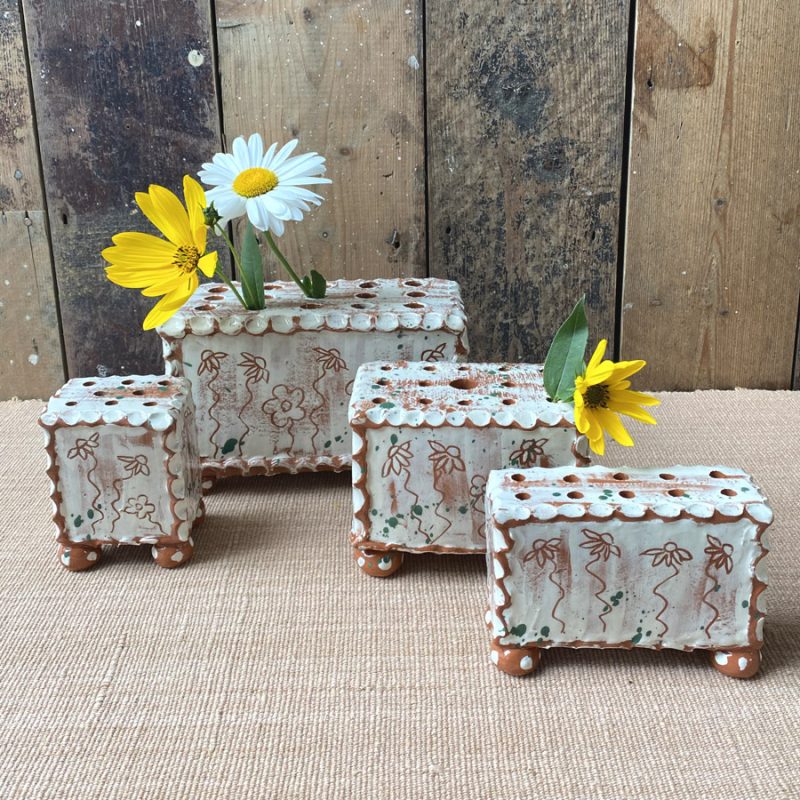 Sarah Monk Ceramic Flower Brick Tinsmiths Ledbury