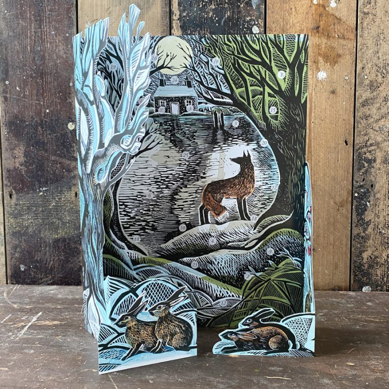 Angela Harding Advent Calendar Tinsmiths Ledbury Midnight Fox