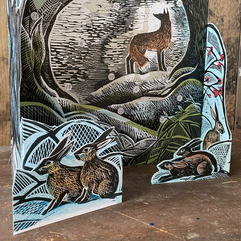 Angela Harding Advent Calendar Tinsmiths Ledbury Midnight Fox