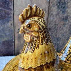 Carole Glover Slipware Hen and Bowl Tinsmiths Ledbury