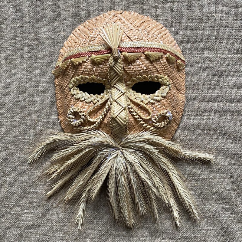 Corn Dolly Traditional Wheat Weaving Mask Tinsmiths Ledbury