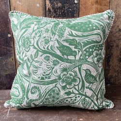 Mark Hearld Wren Cushion Forest