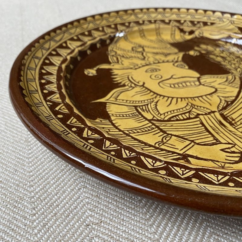 Katie B Morgan Slipware Plate Tinsmiths Ledbury