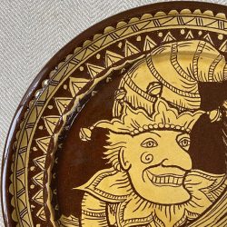 Katie B Morgan Slipware Plate Tinsmiths Ledbury