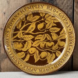 Katie B Morgan Pippin Kempley Slipware Plate Tinsmiths Ledbury