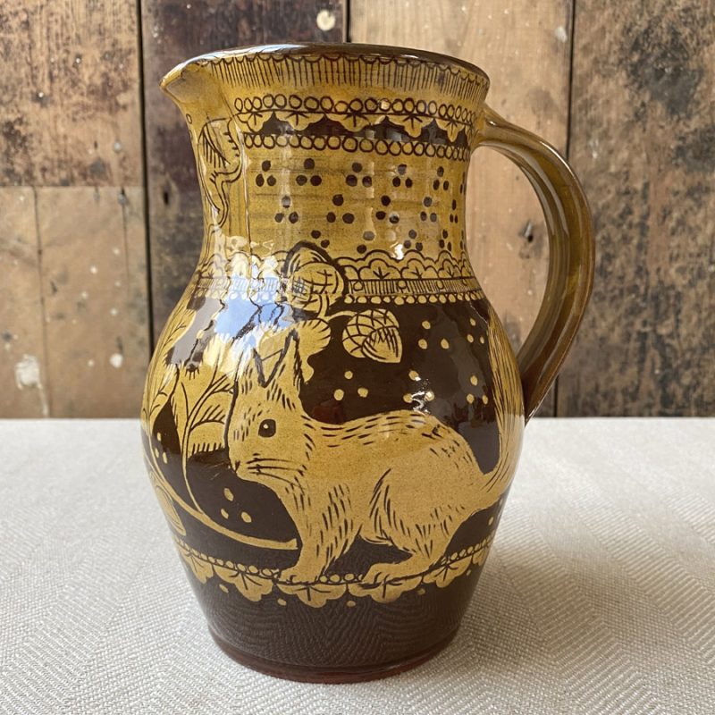 Katie B Morgan Slipware Jug Tinsmiths Ledbury