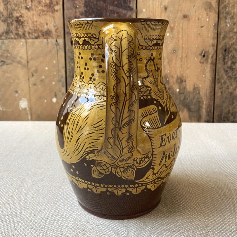 Katie B Morgan Slipware Jug Tinsmiths Ledbury