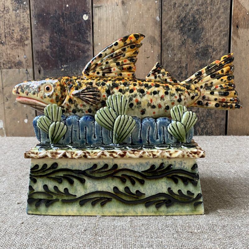 Paul Young Ceramic River Bed Fish Tinsmiths Ledbury SORPY9