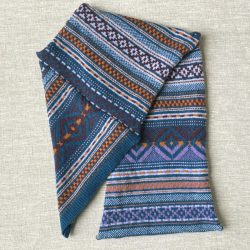 Fairisle Tetbury Twisted Snood Blackberry Tinsmiths Ledbury