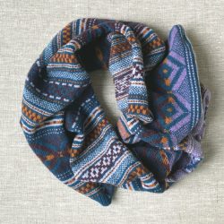 Fairisle Tetbury Twisted Snood Blackberry Tinsmiths Ledbury