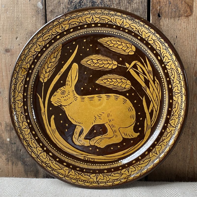 Katie B Morgan Slipware Plate Tinsmiths Ledbury