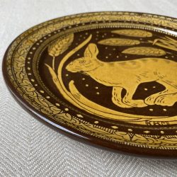 Katie B Morgan Slipware Plate Tinsmiths Ledbury