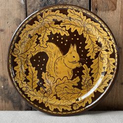 Katie B Morgan Slipware Plate Tinsmiths Ledbury