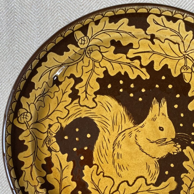 Katie B Morgan Slipware Plate Tinsmiths Ledbury