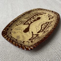 Katie B Morgan Slipware Plate Tinsmiths Ledbury