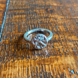 Clare De La Torre Silver Boss Ring Tinsmiths Ledbury