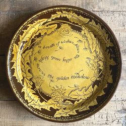 Katie B Morgan Slipware Plate Breath of Wishes Tinsmiths Ledbury