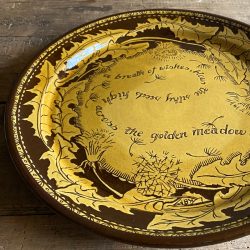 Katie B Morgan Slipware Plate Breath of Wishes Tinsmiths Ledbury