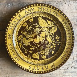 Katie B Morgan Slipware Plate Season of Mists Tinsmiths Ledbury