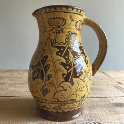 Katie B Morgan Slipware Jug Shepherds Clock Tinsmiths Ledbury