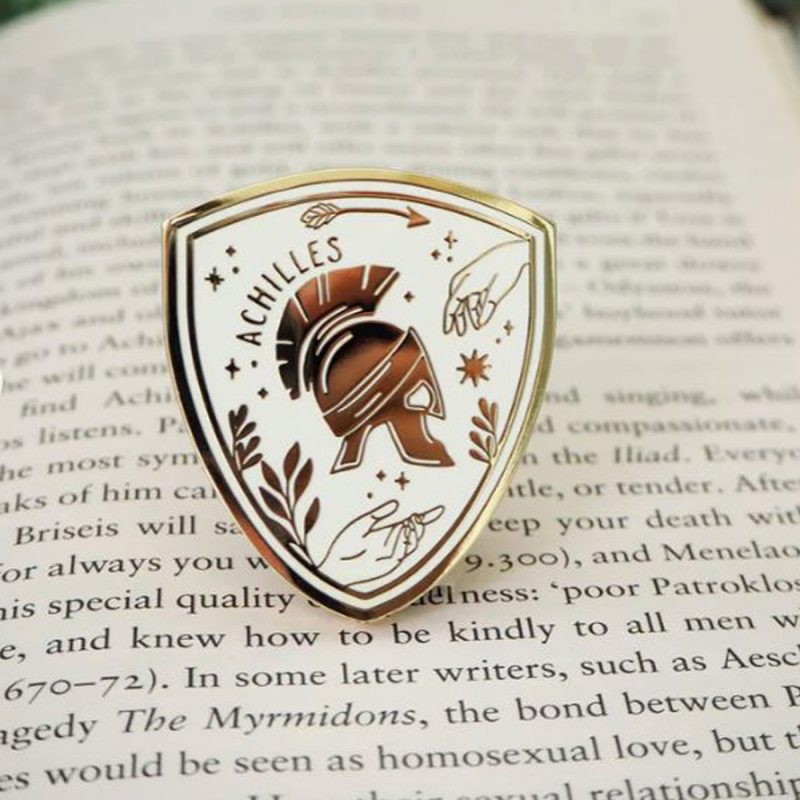 Literary Enamel Badge Brooch Tinsmiths Ledbury