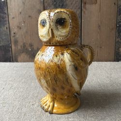 Carole Glover Tawny Owl Jug CAL1 Tinsmiths of Ledbury