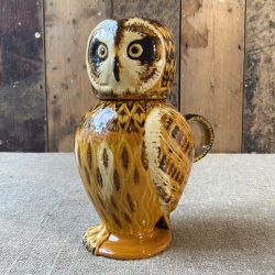 Carole Glover Ceramic Slipware Owl Jug Tinsmiths Ledbury