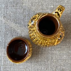 Carole Glover Ceramic Slipware Owl Jug Tinsmiths Ledbury