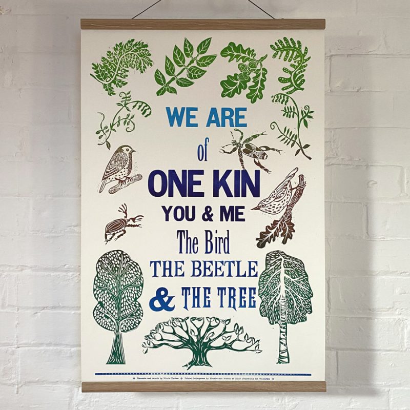 Nicola Davies Letterpress Poster Tinsmiths Ledbury