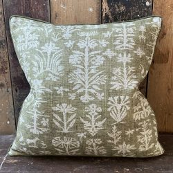 Silvan Cushion Drab Green Ledbury Tinsmiths