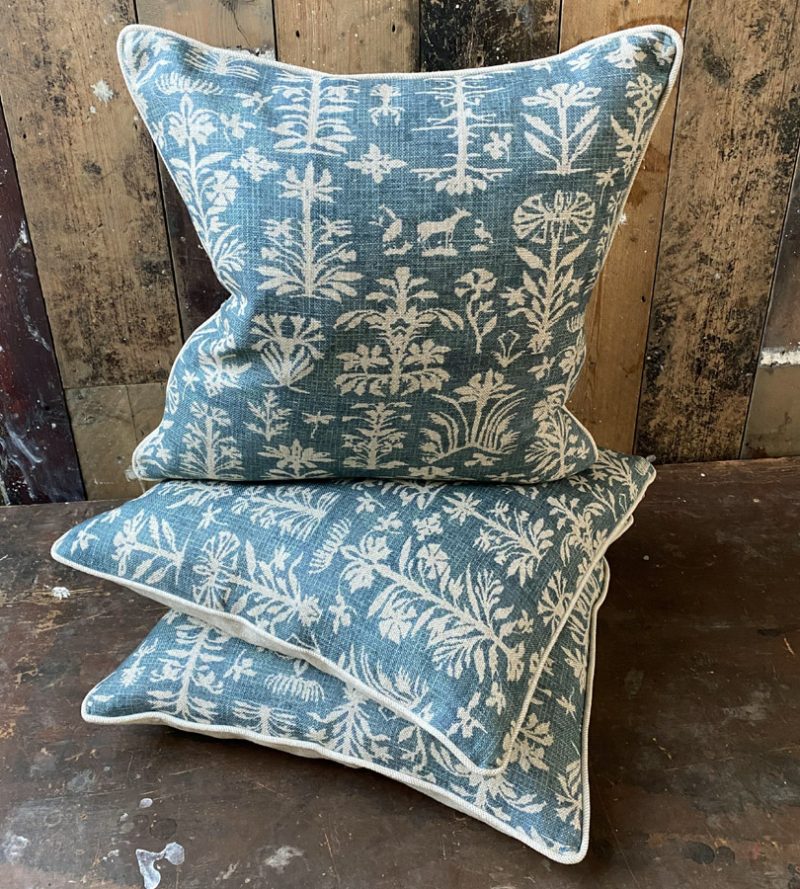 Silvan Cushion Teal Ledbury Tinsmiths